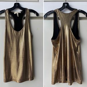 BCBG MAXAZRIA Gold Top